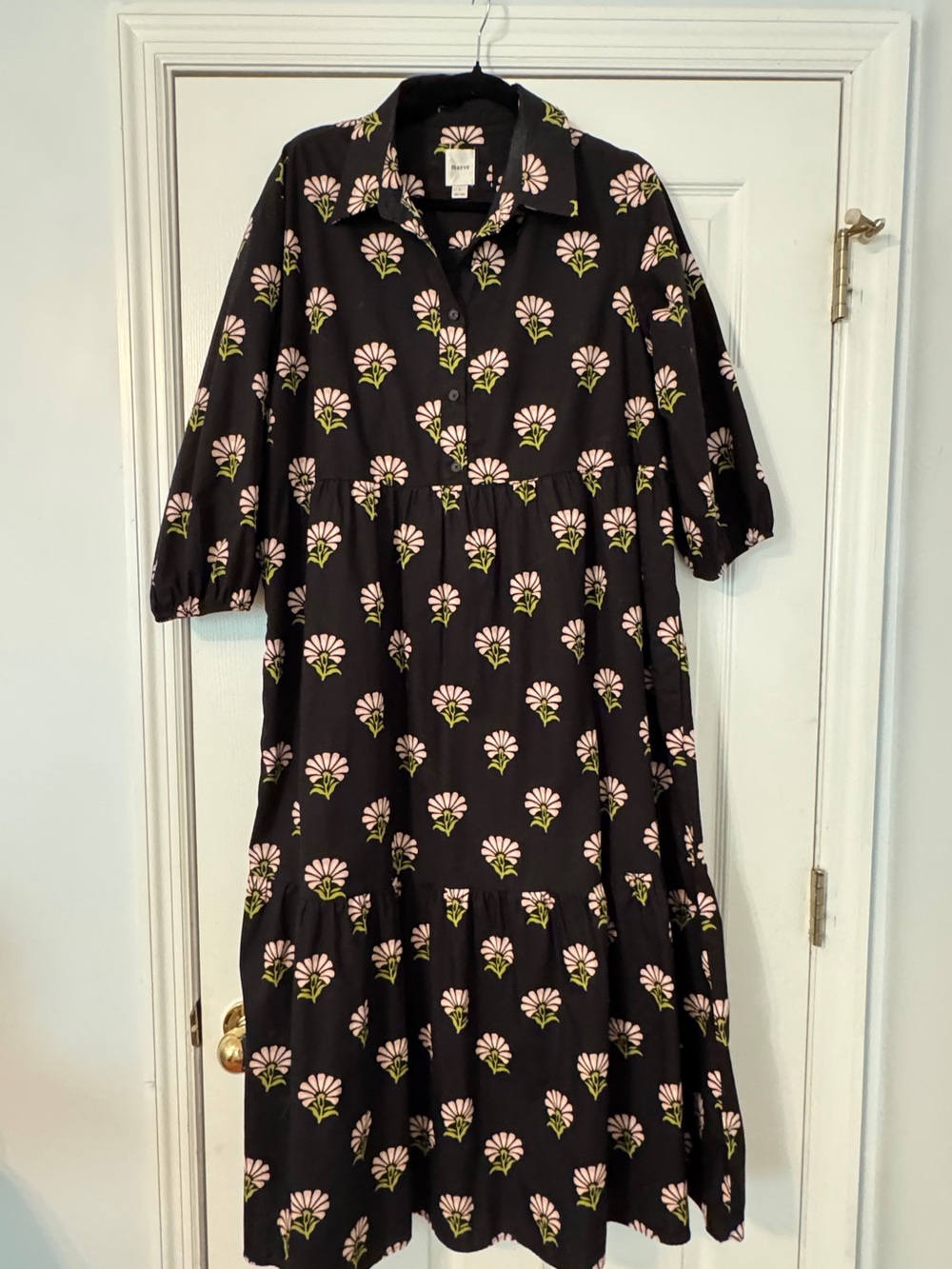 Maeve Bettina Cotton Midi Shirtdress